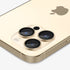 AGL05205 - iPhone 14 Pro / 14 Pro Max Optik Pro Lens Protector in black showing the device